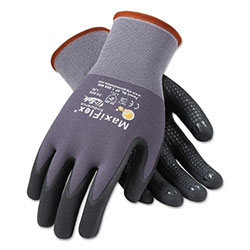 PIP MaxiFlex Endurance Gloves, Medium, Black/Gray, Palm and Finger Coated