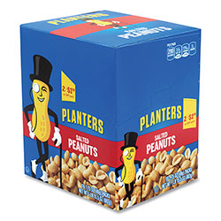 Planters® Salted Peanuts, 1.75 oz Pack, 18 Packs/Box