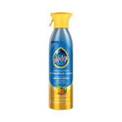 Pledge Multi Surface Antibacterial Everyday Cleaner, 9.7 oz Aerosol Spray, 6/Carton