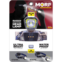 Police Security Removable Light Headlamp - AAA - Black, Blue