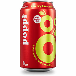 Poppi Prebiotic Soda, Ready-to-Drink, 12 fl oz (355 mL), 12/Carton