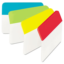 Post-it® 2 in Angled Tabs, 1/5-Cut Tabs, Assorted Colors, 2 in Wide, 24/Pack