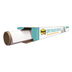 Post-it® Dry Erase Surface with Adhesive Backing, 72 in x 48 in, White