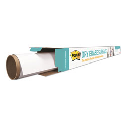 Post-it® Dry Erase Surface with Adhesive Backing, 96 in x 48 in, White