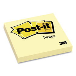 Post-it® Original Pads in Canary Yellow, 3 in x 3 in, 100 Sheets/Pad