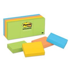 Post-it® Original Pads in Floral Fantasy Collection Colors, 1.5 in x 2 in, 100 Sheets/Pad, 12 Pads/Pack