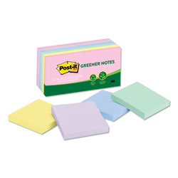 Post-it® Original Recycled Note Pads, 3 in x 3 in, Sweet Sprinkles Collection Colors, 100 Sheets/Pad, 12 Pads/Pack