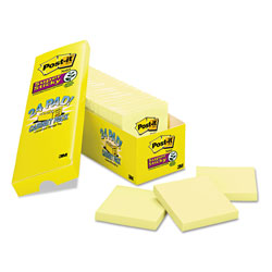 Post-it® Pads in Canary Yellow, Cabinet Pack, 3 in x 3 in, 90 Sheets/Pad, 24 Pads/Pack