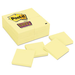 Post-it® Pads in Canary Yellow, Value Pack, 3 in x 3 in, 90 Sheets/Pad, 24 Pads/Pack