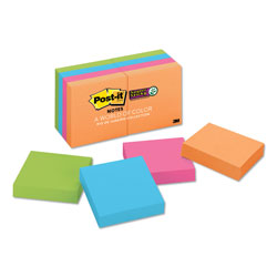 Post-it® Pads in Energy Boost Collection Colors, 2 in x 2 in, 90 Sheets/Pad, 8 Pads/Pack