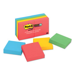 Post-it® Pads in Playful Primary Collection Colors, 2 in x 2 in, 90 Sheets/Pad, 8 Pads/Pack