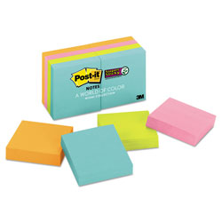 Post-it® Pads in Supernova Neon Collection Colors, 2 in x 2 in, 90 Sheets/Pad, 8 Pads/Pack