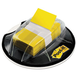 Post-it® Page Flags in Desk Grip Dispenser, 1 x 1 3/4, Yellow, 200/Dispenser