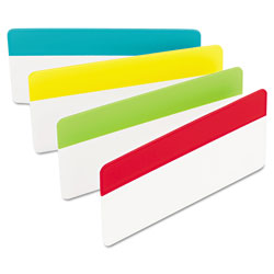 Post-it® Tabs, 1/3-Cut Tabs, Assorted Colors, 3 in Wide, 24/Pack