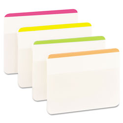 Post-it® Tabs, Lined, 1/5-Cut Tabs, Assorted Brights, 2 in Wide, 24/Pack