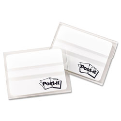 Post-it® Tabs, Lined, 1/5-Cut Tabs, White, 2 in Wide, 50/Pack