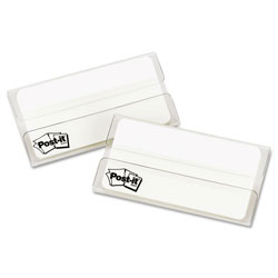 Post-it® Tabs, 1/3-Cut Tabs, White, 3 in Wide, 50/Pack