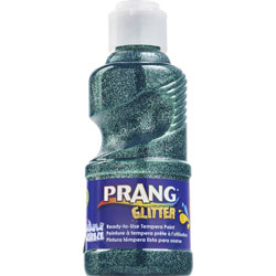 Prang Ready-to-Use Glitter Paint, 8 fl oz, Glitter Green