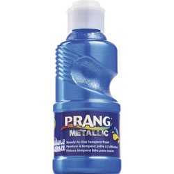 Prang Ready-to-Use Washable Metallic Paint, 8 fl oz, Metallic Blue