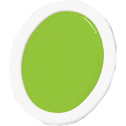 Prang Watercolor Refills,Oval-Pan,Semi-Moist,12/Dz,Yellow Green