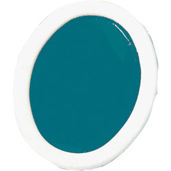 Prang Watercolor Refills,Oval-Pan,Semi-Moist,12/Dz,Turquoise Blue