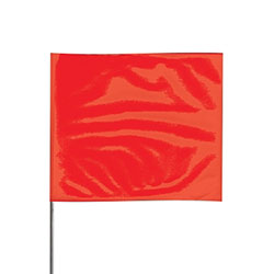 Presco Stake Flags, 2 in x 3 in, 18 in Height, Red