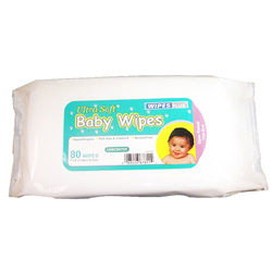 Progressive Products Wipe Plus 80ct Unscented Baby Wipes Resealable Refill Pack