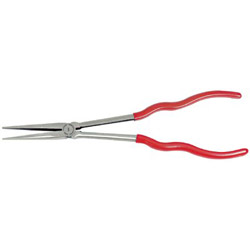Proto Long Reach Needle Nose Pliers, Forged Alloy Steel, 11-9/16 in