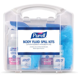Purell Body Fluid Spill Kit, White Clear, 8/Carton