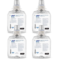 Purell CS4 Dispenser FrFree Foam Healthy Soap, 42.3 fl oz (1250 mL), Dirt Remover, Kill Germs, Hand, School, Fragrance-free, Dye-free, 4/Carton