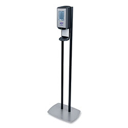 Purell CS8 Hand Sanitizer Floor Stand with Dispenser, 1,200 mL, 13.5 x 5 x 28.5, Graphite