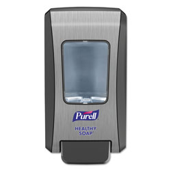 Purell FMX-20 Soap Push-Style Dispenser, 2000 mL, 4.68 in x 6.6 in x 11.66 in, Graphite, 6/Carton