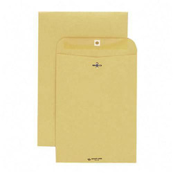 Quality Park Clasp Envelope, #1 3/4, Cheese Blade Flap, Clasp/Gummed Closure, 6.5 x 9.5, Brown Kraft, 100/Box