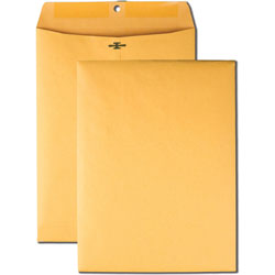 Quality Park Clasp Envelopes, Hi-Bulk, 9 in x 12 in, 100/BX, Kraft