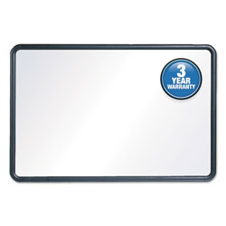 Quartet® Contour Dry-Erase Board, Melamine, 24 x 18, White Surface, Black Frame