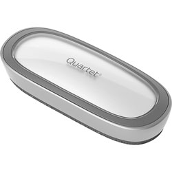 Quartet® Dry-Erase Board Eraser, Premium, W/ Caddy, 2-3/8 inX6 in , Silver