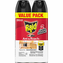 Raid Ant & Roach Killer Spray, 2/Pack