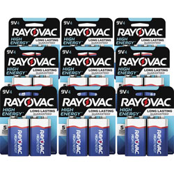 Rayovac Alkaline 9V Batteries, 9PK/CT, Blue/Gray
