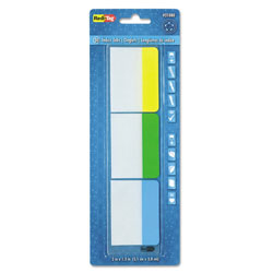 Redi-Tag/B. Thomas Enterprises Write-On Index Tabs, 1/5-Cut Tabs, Assorted Colors, 2 in Wide, 30/Pack