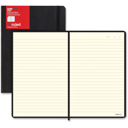 Rediform Notebook, Noteletts Edge, Flexible Cover, 9 in x 6 in, 6/PK, BK
