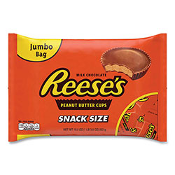 Reese's® Snack Size Peanut Butter Cups, Jumbo Bag, 19.5 oz Bag
