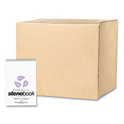 Roaring Spring Paper EnviroShades Steno Pad, Gregg Rule, White Cover, 80 Orchid 6 x 9 Sheets, 24 Pads/Carton