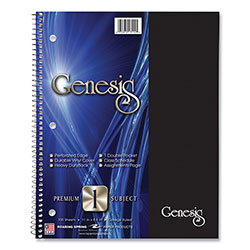 Roaring Spring Paper Genesis Notebook, 1-Subject, Medium/College Rule, Randomly Asst Cover Color, (100) 11x9 Sheets, 12/CT