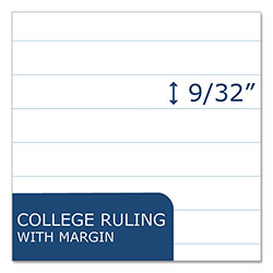 Roaring Spring Paper Loose Leaf Paper, 8 x 10.5, 3-Hole Punched, College Rule, White, 150 Sheets/Pack, 24 Packs/Carton