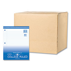 Roaring Spring Paper Loose Leaf Paper, 8.5 x 11, 3-Hole Punched, College Rule, White, 200 Sheets/Pack, 24 Packs/Carton