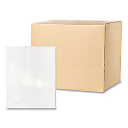 Roaring Spring Paper Pocket Folder, 0.5 in Capacity, 11 x 8.5, White, 25/Box, 10 Boxes/Carton