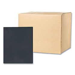 Roaring Spring Paper Pocket Folder, 0.5 in Capacity, 11 x 8.5, Black, 25/Box, 10 Boxes/Carton