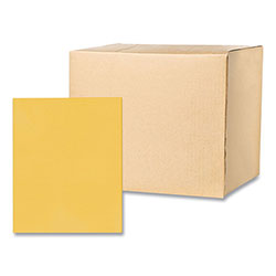 Roaring Spring Paper Pocket Folder, 0.5 in Capacity, 11 x 8.5, Gold, 25/Box, 10 Boxes/Carton