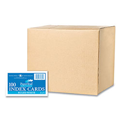 Roaring Spring Paper White Index Cards, Narrow Ruled, 3 x 5, White, 100 Cards/Pack, 36/Carton