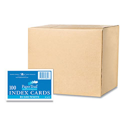 Roaring Spring Paper White Index Cards, Narrow Ruled, 4 x 6, 100 Cards, 36/Carton